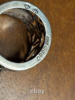 12 Antique Sterling Silver Glass Tea Cup Holders 9 withoriginal Crystal Liners