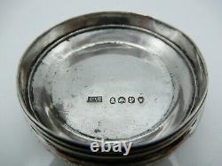 1791 Georgian TW English Sterling Silver / Glass Jar 1786-1821 LONDON