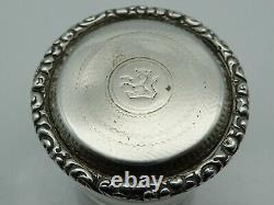 1791 Georgian TW English Sterling Silver / Glass Jar 1786-1821 LONDON