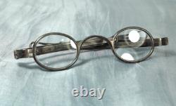 1800's Sterling Silver Retractable Antique Eye Glasses Bushnell Spectacles