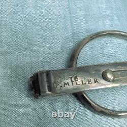 1800's Sterling Silver Retractable Antique Eye Glasses Bushnell Spectacles