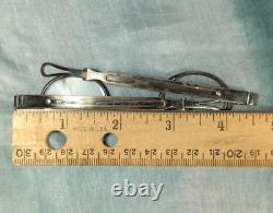 1800's Sterling Silver Retractable Antique Eye Glasses Bushnell Spectacles