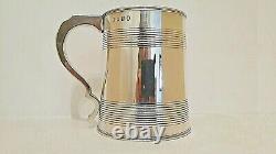 1801 London Sterling Silver Tankard Mug Chalice Cup Pint Glass 4.5