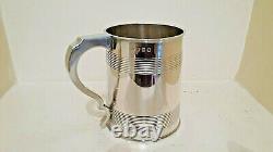 1801 London Sterling Silver Tankard Mug Chalice Cup Pint Glass 4.5