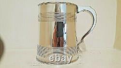 1801 London Sterling Silver Tankard Mug Chalice Cup Pint Glass 4.5