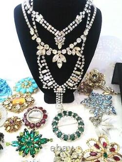 185+ Vintage Jewelry Lot Hobe Panetta KJL Florenza Weiss 925 26 Makers ++C18