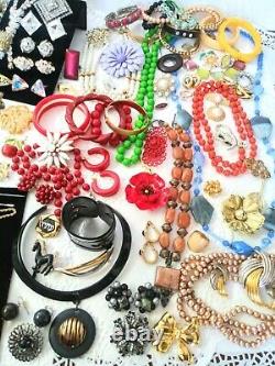 185+ Vintage Jewelry Lot Hobe Panetta KJL Florenza Weiss 925 26 Makers ++C18