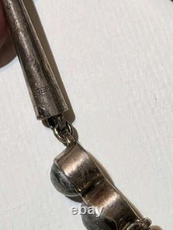 187g Sterling Silver 925 Dichroic Glass Necklace & Bracelet Set Statement