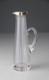 1894 Hukin & Heath Ltd Sterling Silver Lidded Threaded Glass Whisky Noggin Rare