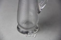 1894 Hukin & Heath Ltd Sterling Silver Lidded Threaded Glass Whisky Noggin Rare