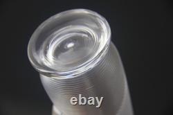 1894 Hukin & Heath Ltd Sterling Silver Lidded Threaded Glass Whisky Noggin Rare