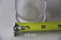 1894 Hukin & Heath Ltd Sterling Silver Lidded Threaded Glass Whisky Noggin Rare