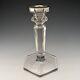 1918 Antique Glass Sterling Silver Decorative Candle Stand John Grinsell & Sons