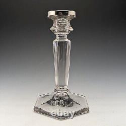 1918 Antique Glass Sterling Silver Decorative Candle Stand John Grinsell & Sons