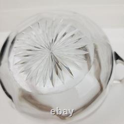 1919 James Deakin & Sons Sterling Silver 925 Cut Glass Biscuit Barrel, Sheffield