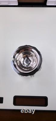 1925 Adie Brothers Sterling Silver Jam Jar with Glass Base Assayed In Birmingham
