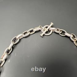 1980's Sterling Silver Necklace W Lampwork Murano Glass Beads Venetian Italy 925