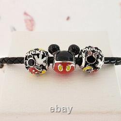 3 New Pandora Charms Mickey, Minnie Mouse Mania Body Parts, Mickey Playful Icon