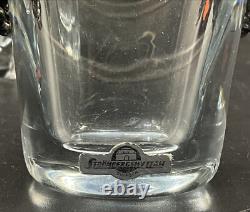 3 Strombergshyttan Einar Dragsted Swedish Glass Sterling Silver 925 Handle Vases