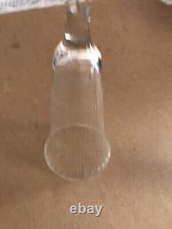 5 Vintage Antique Toasting Etched Glass With Sterling Silver Base