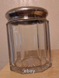 60+ Grams Sterling Silver Lid with a Glass Cannister (if you want it the Glass)