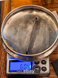 60+ Grams Sterling Silver Lid with a Glass Cannister (if you want it the Glass)