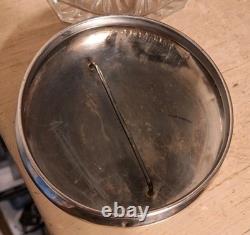 60+ Grams Sterling Silver Lid with a Glass Cannister (if you want it the Glass)