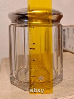 60+ Grams Sterling Silver Lid with a Glass Cannister (if you want it the Glass)