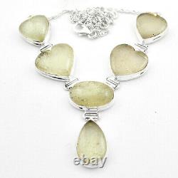 64.47cts Natural Libyan Desert Glass (gold Tektite) Silver Oval Necklace T71460