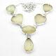 64.47cts Natural Libyan Desert Glass (gold Tektite) Silver Oval Necklace T71460
