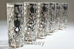 6 Vtg Mexico Hallmark MRA Sterling Silver Overlay Cocktail Ice Tea Glasses 7