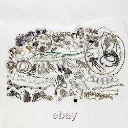 76 Wearable Sterling Silver Jewelry Lot 360 Grams Some Signed Vintage Now 925