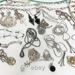 76 Wearable Sterling Silver Jewelry Lot 360 Grams Some Signed Vintage Now 925