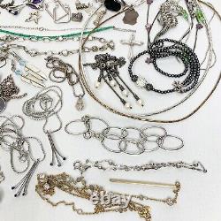 76 Wearable Sterling Silver Jewelry Lot 360 Grams Some Signed Vintage Now 925