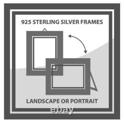 7x5 in Solid 925 Sterling Silver Photo Picture Frame 7379 /13×18 USA
