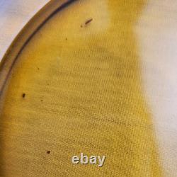8 Antique Art Deco Depasse Pearsall Sterling Silver Overlay Amber Glass Plates