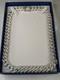 925 Sterling Silver Cuban Chain Swarovski Crystal 20'' Discounted For Fast Sale