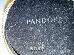 925 Sterling GENUINE PANDORA BRACELET w BOX & 16 MURANO & PERSONA Charms 52.8g