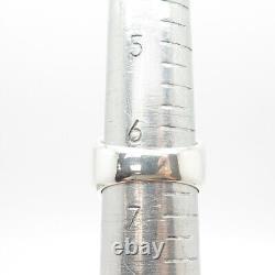 925 Sterling Silver Jette Blue Glass Ring Size 6.75