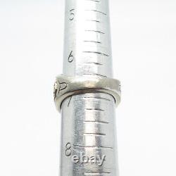 925 Sterling Silver Vintage Reed Glass John J. Pershing 2012 School Ring Size 7