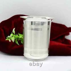 925 sterling silver handmade design water or milk glass cup for baby food sv167