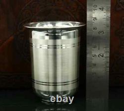 925 sterling silver handmade design water or milk glass cup for baby food sv167