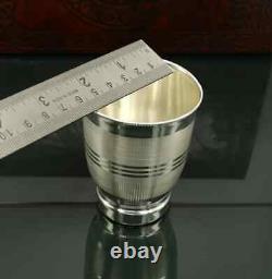 925 sterling silver handmade design water or milk glass cup for baby food sv169
