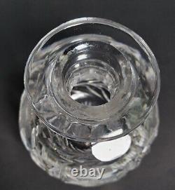 ABP Cut Perfume Bottle Foster & Bailey Sterling Silver Guilloche Stopper