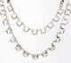 Antique. Art Deco Sterling Silver Crystal Paste Riviere Necklace With Albert Clip