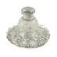 Antique Victorian Sterling Silver & Cut Glass Inkwell On Stand 1889