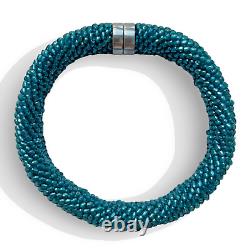 A. E. Köchert Bohemian Glass Bead Bracelet Sterling Silver Neue Galerie