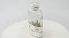 Acid Etched Glass And Sterling Silver Hip Flask Antique George V Ac Silver A4089