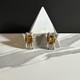 Alfred Philippe Trifari Citrine Glass Sterling Silver Earrings
