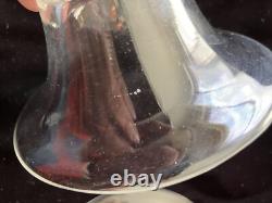 Allan Adler Sterling Silver Glass Candle Holder PAIR Dessert dish Vintage MCM